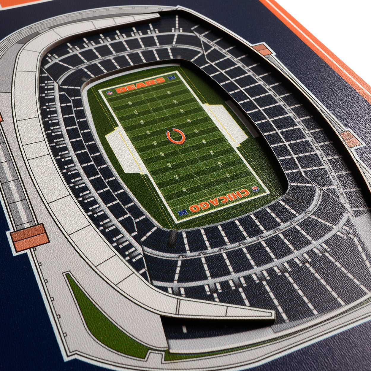 NFL Chicago Bears 3D Stadium Banner 8' X 32'