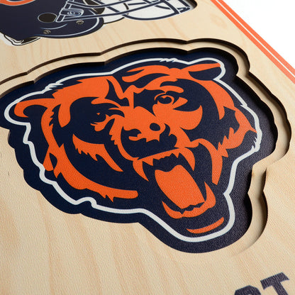 NFL Chicago Bears 3D Stadium Banner 8' X 32'