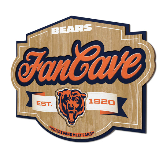 Chicago Bears Fan Cave Wall Art