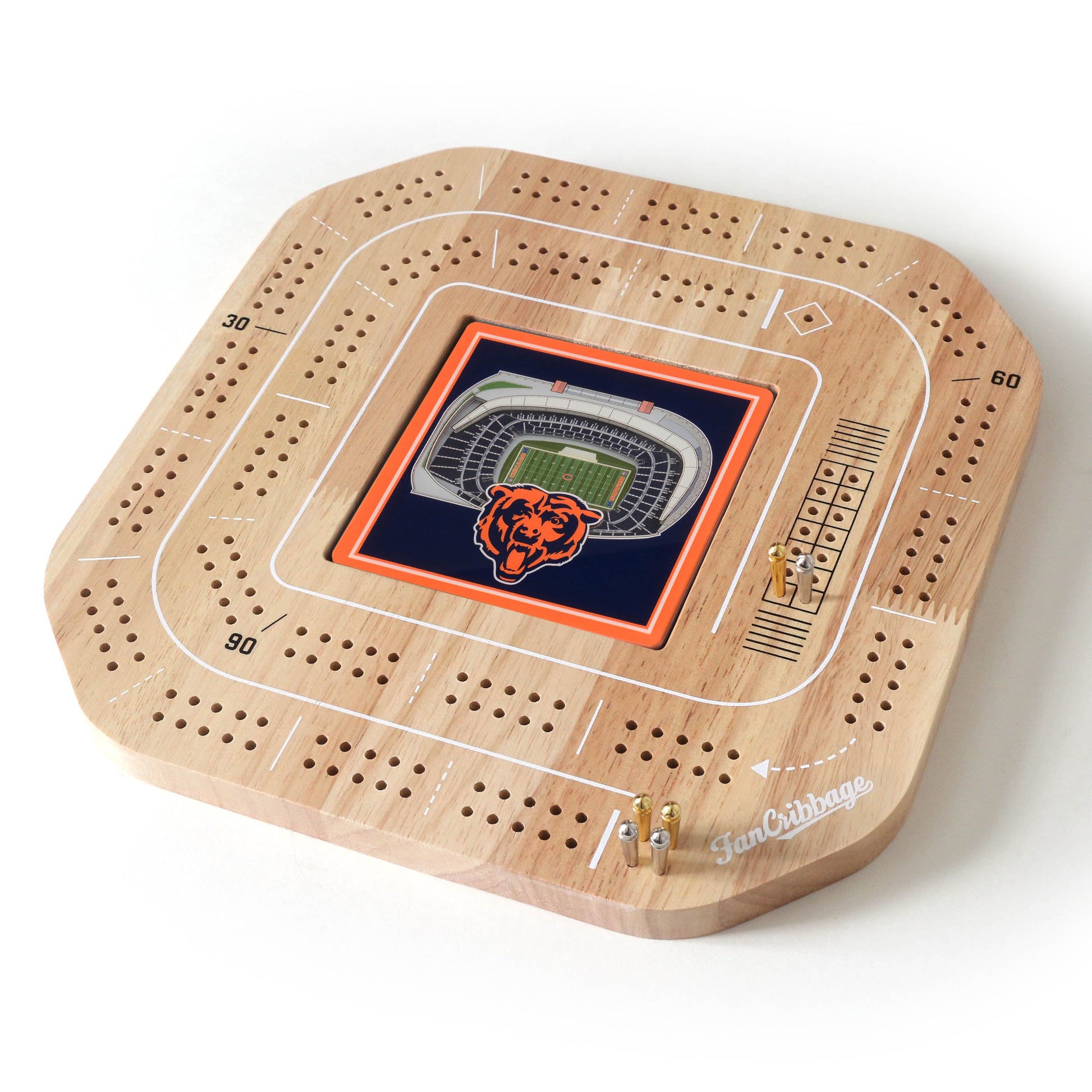 NFL Chicago Bears StadiumView Cribbage Game