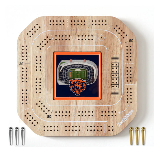 NFL Chicago Bears StadiumView Cribbage Game