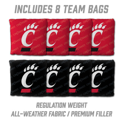 NCAA Cincinnati Bearcats 2' X 3' All-Wood Cornhole Set - Alt 3