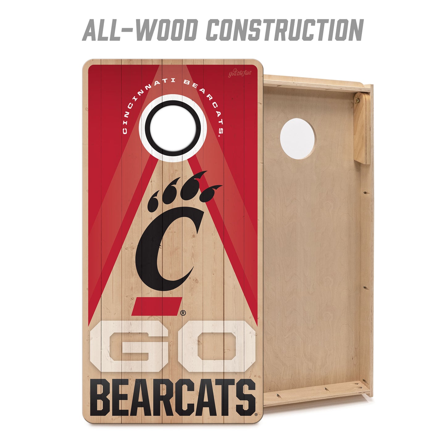 NCAA Cincinnati Bearcats 2' x 4' Slogan Series Cornhole