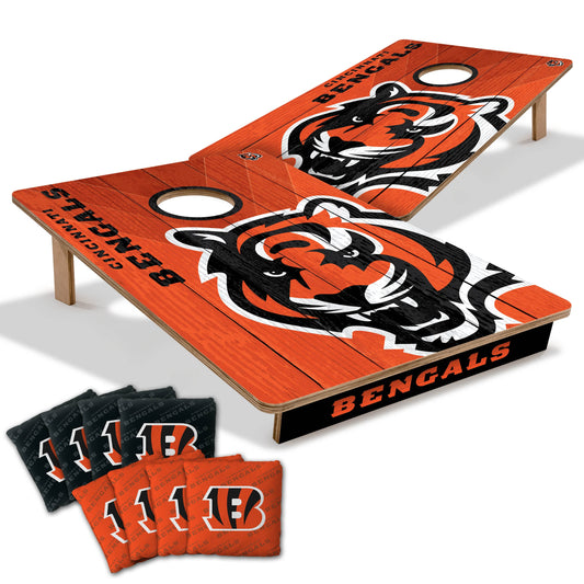 NFL Cincinnati Bengals 2' X 3' All-Wood Cornhole Set-main