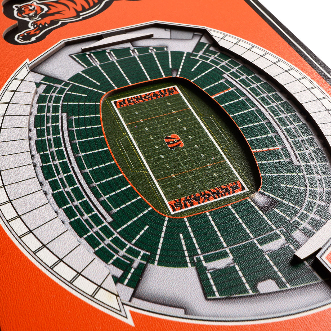 NFL Cincinnati Bengals 3D Stadium Banner 8' X 32'