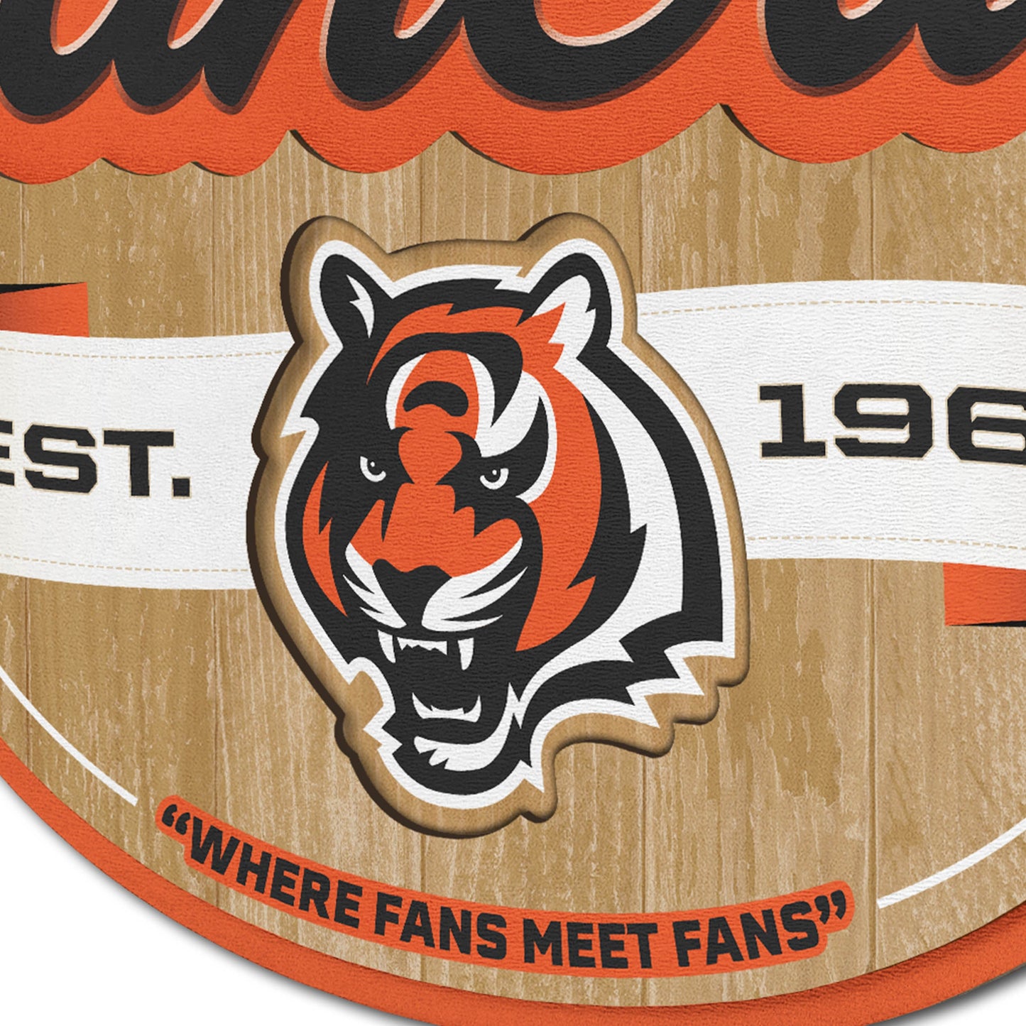Cincinnati Bengals Fan Cave Wall Art Alt 3