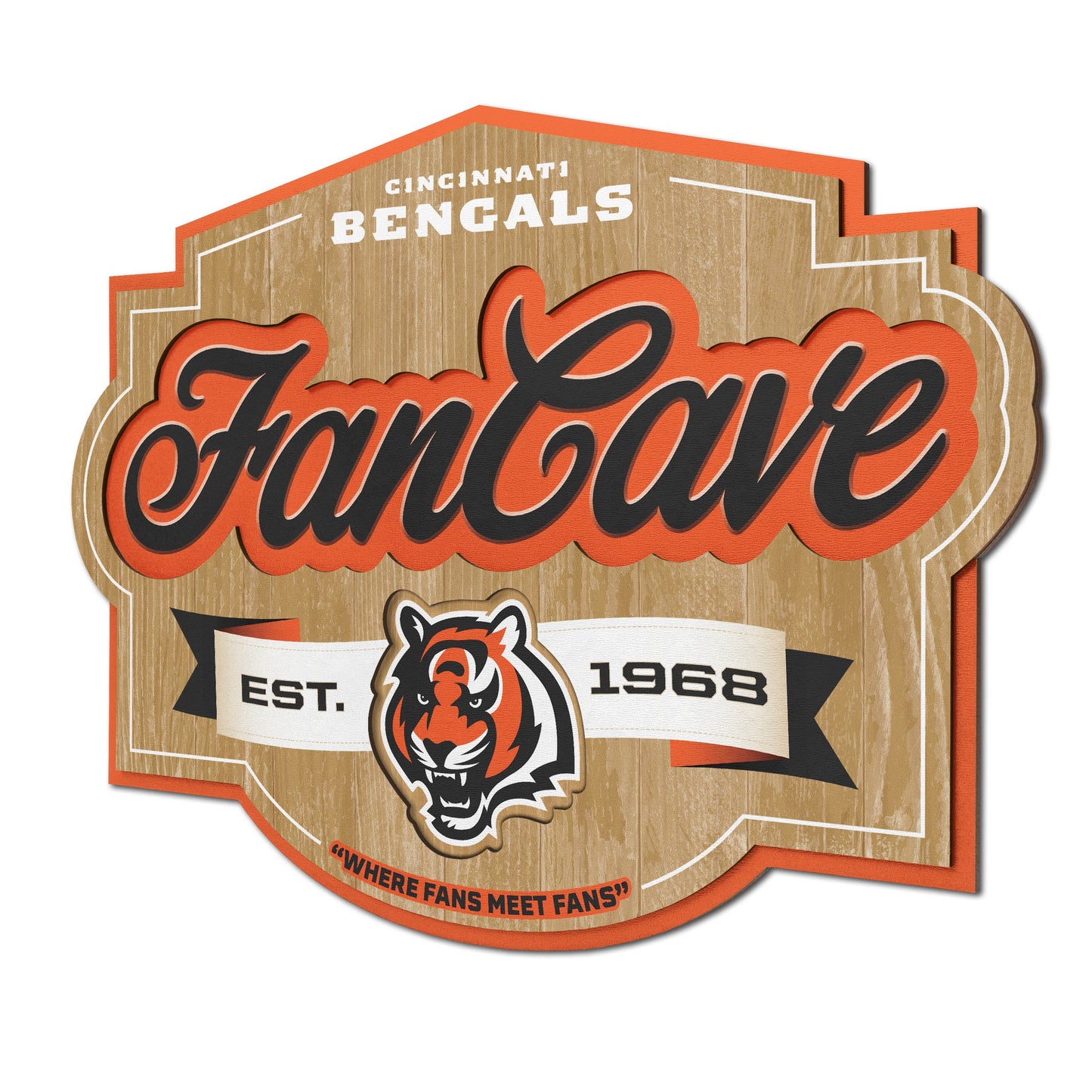 Cincinnati Bengals Fan Cave Wall Art