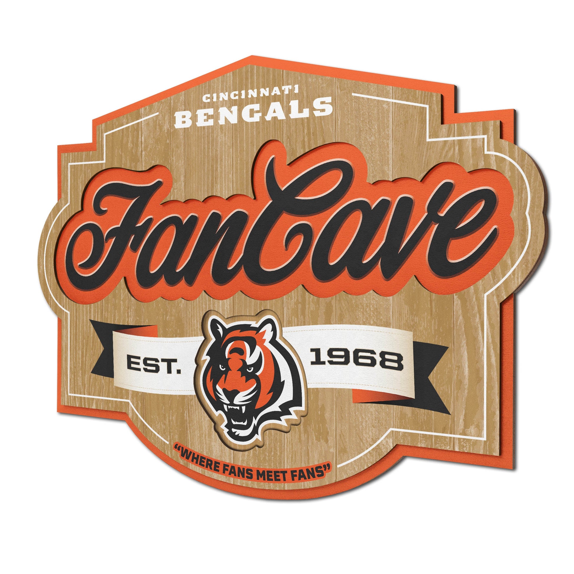 Cincinnati Bengals Fan Cave Wall Art