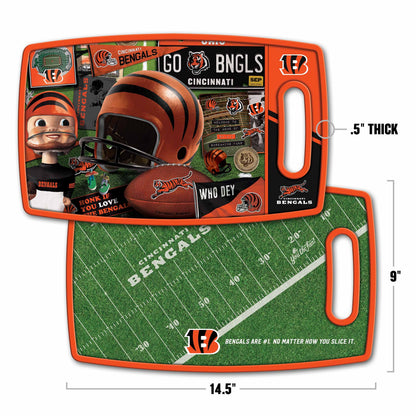 Cincinnati Bengals Retro Series Cutting Board Alt 1