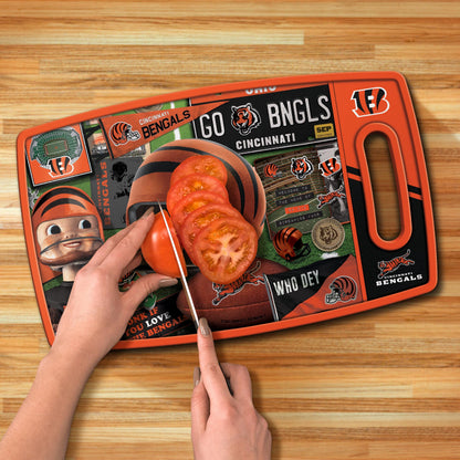 Cincinnati Bengals Retro Series Cutting Board Alt 3