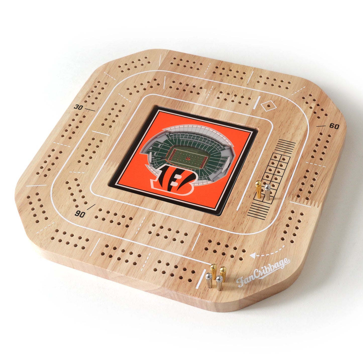 NFL Cincinnati Bengals StadiumView Cribbage Game