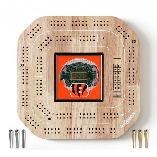 NFL Cincinnati Bengals StadiumView Cribbage Game