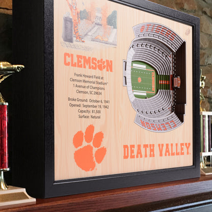 NCAA Clemson Tigers 25-Layer StadiumView Wallart