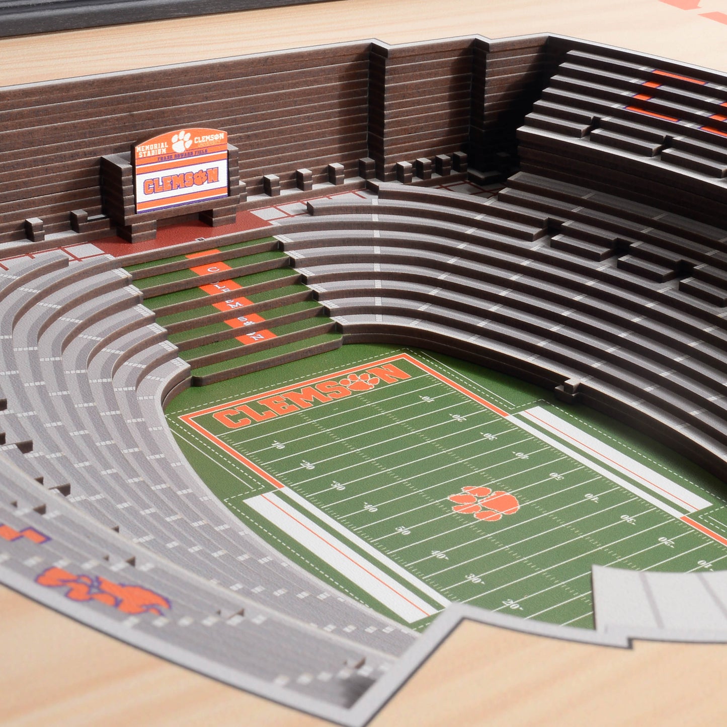 NCAA Clemson Tigers 25-Layer StadiumView Wallart