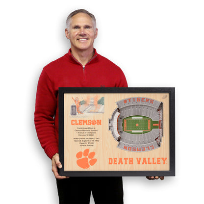 NCAA Clemson Tigers 25-Layer StadiumView Wallart
