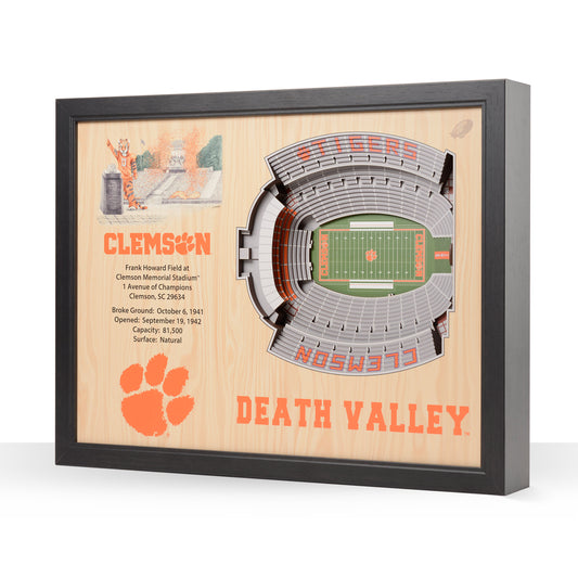 NCAA Clemson Tigers 25-Layer StadiumView Wallart