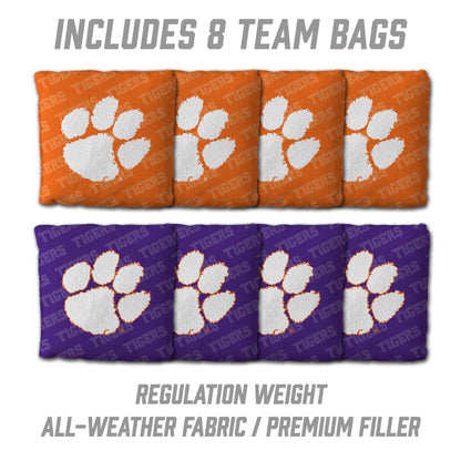 NCAA Clemson Tigers 2' X 3' All-Wood Cornhole Set - Alt 3