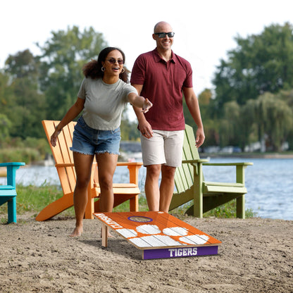 NCAA Clemson Tigers 2' X 3' All-Wood Cornhole Set - Alt 5