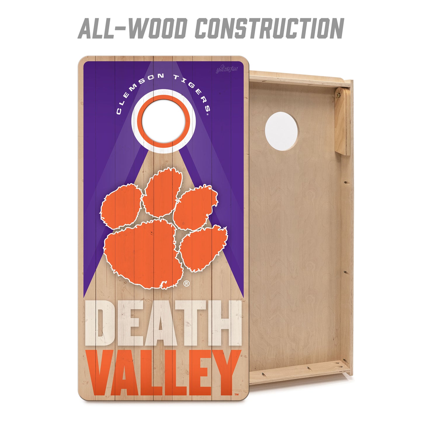 NCAA Clemson Tigers 2' x 4' Slogan Series Cornhole