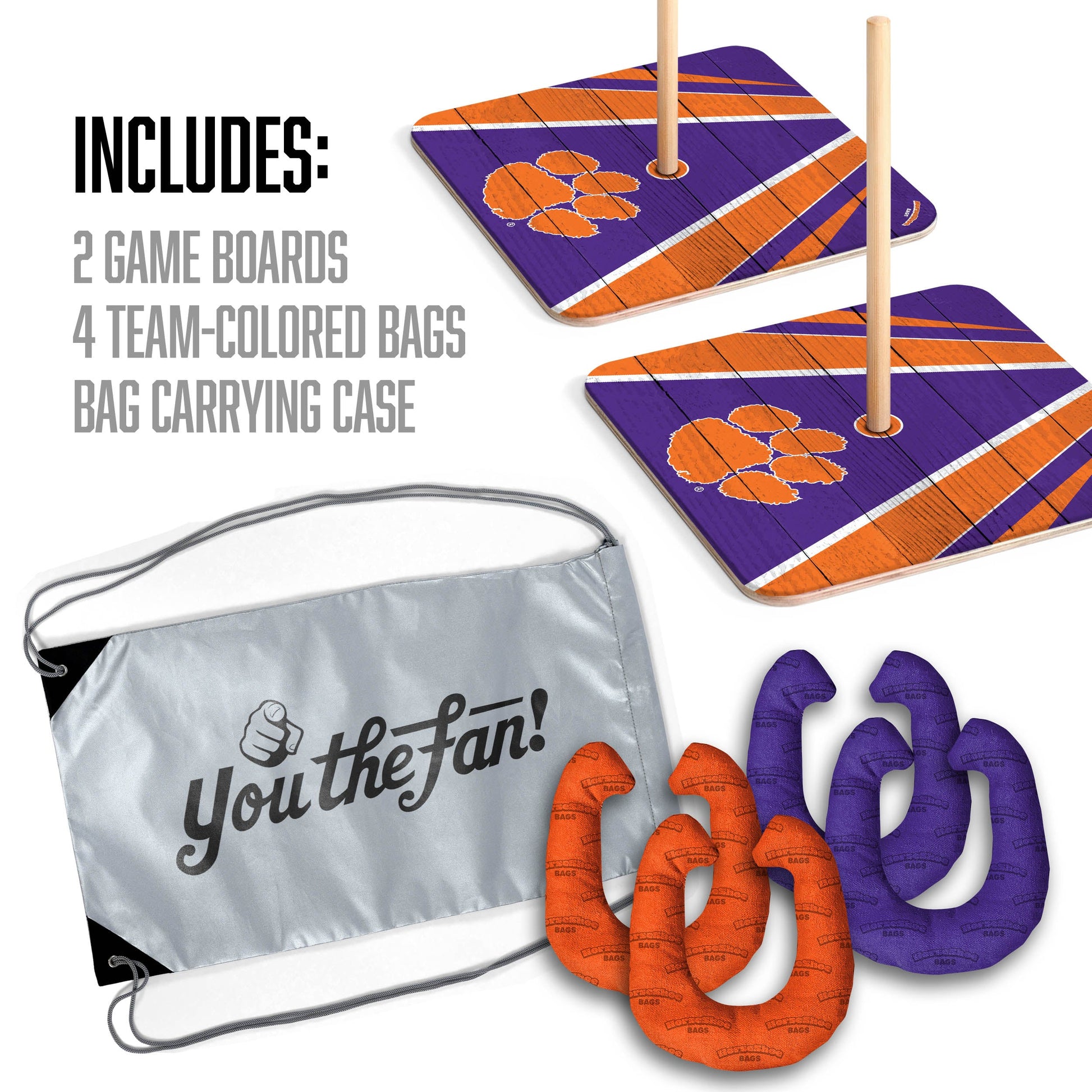 NCAA Clemson Tigers Horseshoe Bag Game