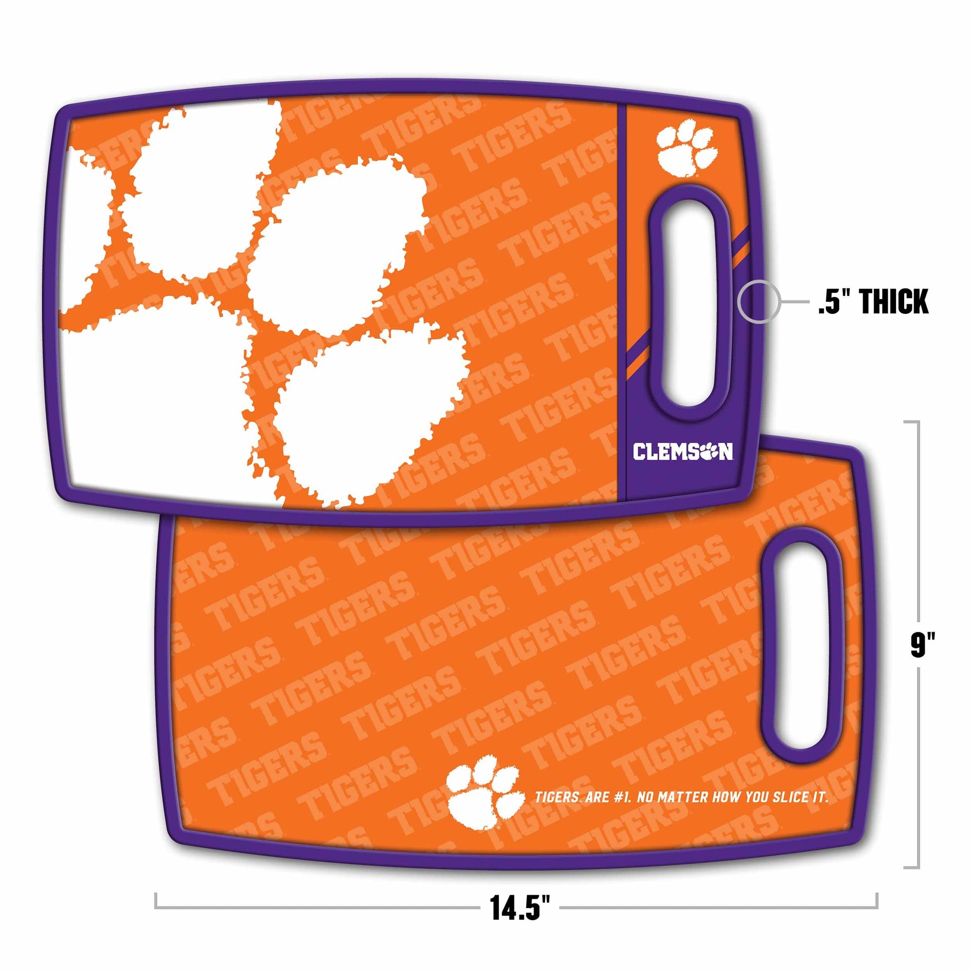 Clemson Tigers Logo Series Cutting Board Alt 1