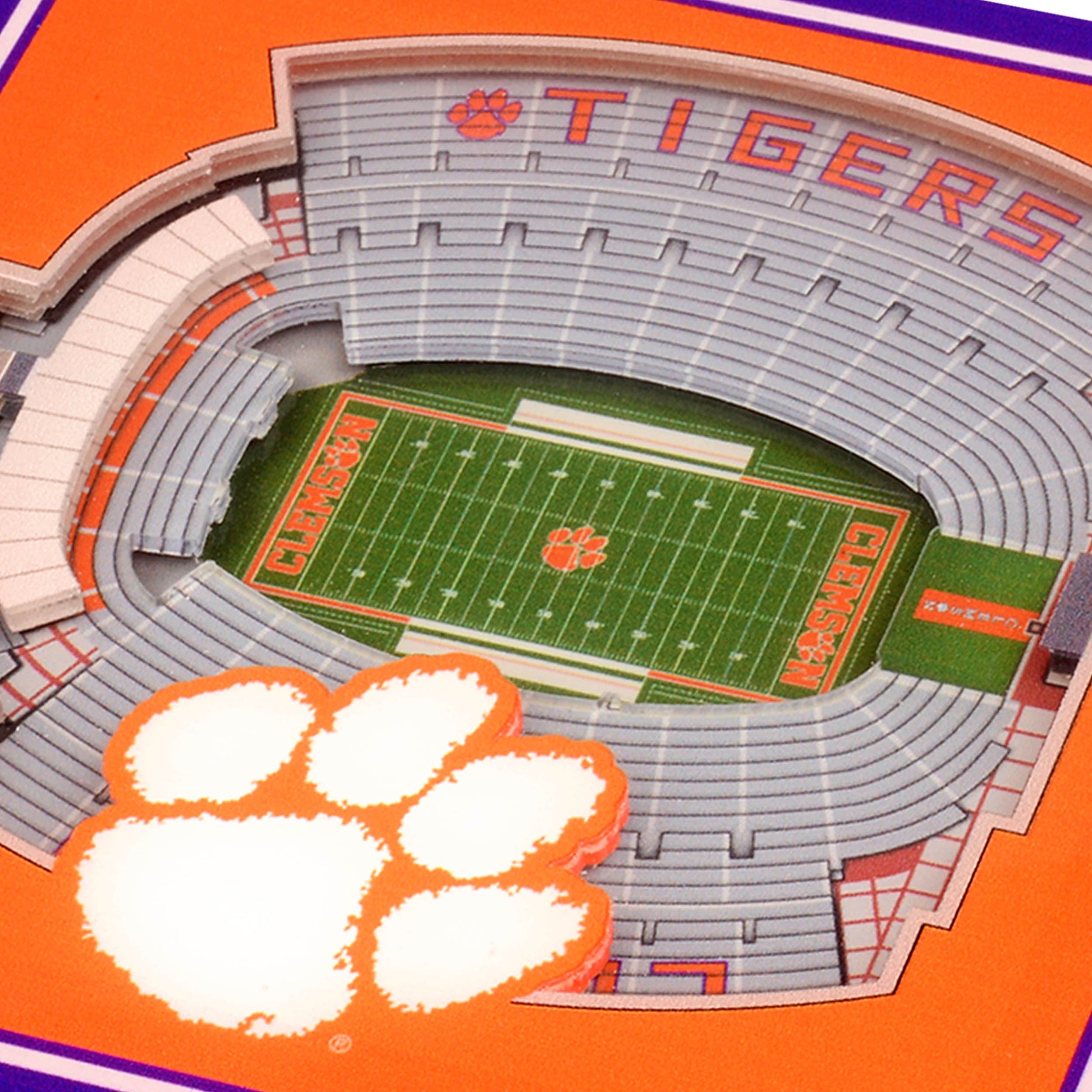 NCAA Clemson Tigers StadiumView Cribbage