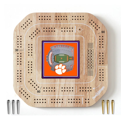 NCAA Clemson Tigers StadiumView Cribbage