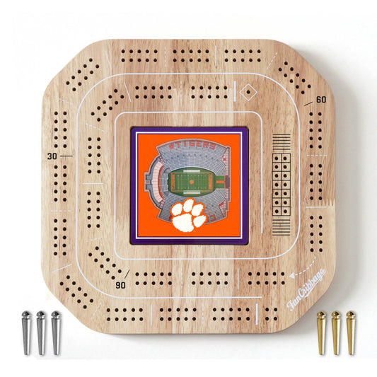 NCAA Clemson Tigers StadiumView Cribbage