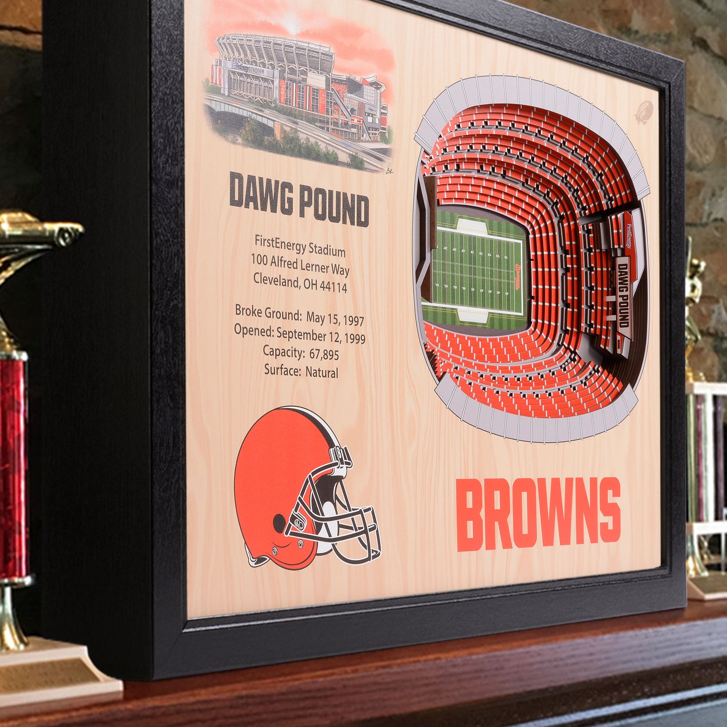 NFL Cleveland Browns 25-Layer StadiumView Wallart