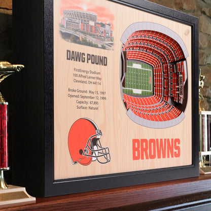 NFL Cleveland Browns 25-Layer StadiumView Wallart