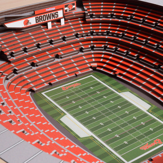 NFL Cleveland Browns 25-Layer StadiumView Wallart