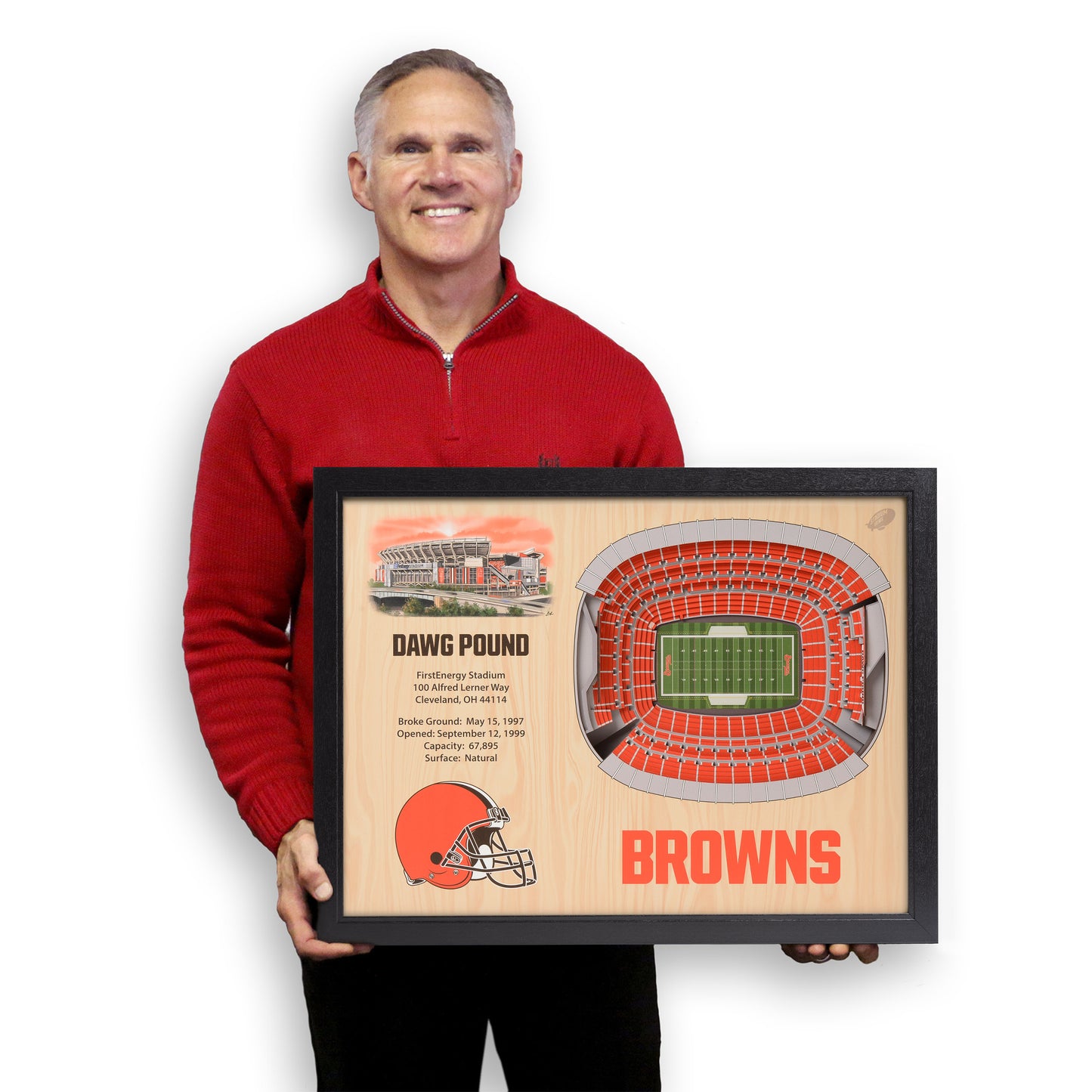 NFL Cleveland Browns 25-Layer StadiumView Wallart
