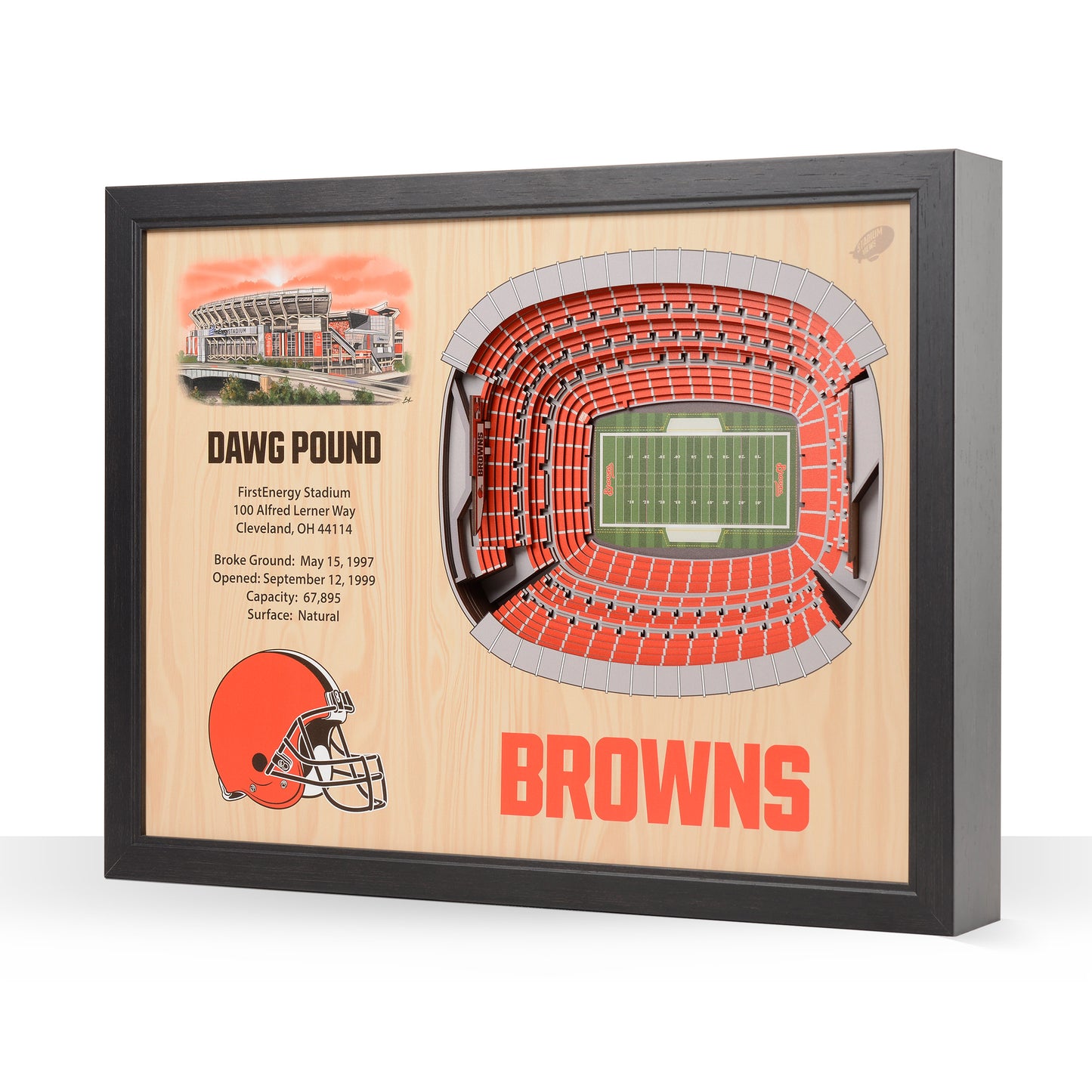 NFL Cleveland Browns 25-Layer StadiumView Wallart