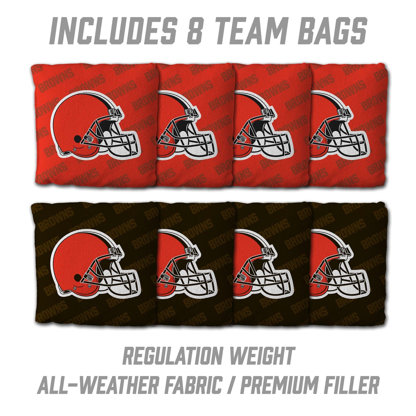 NFL Cleveland Browns 2' X 3' All-Wood Cornhole Set - Alt 3