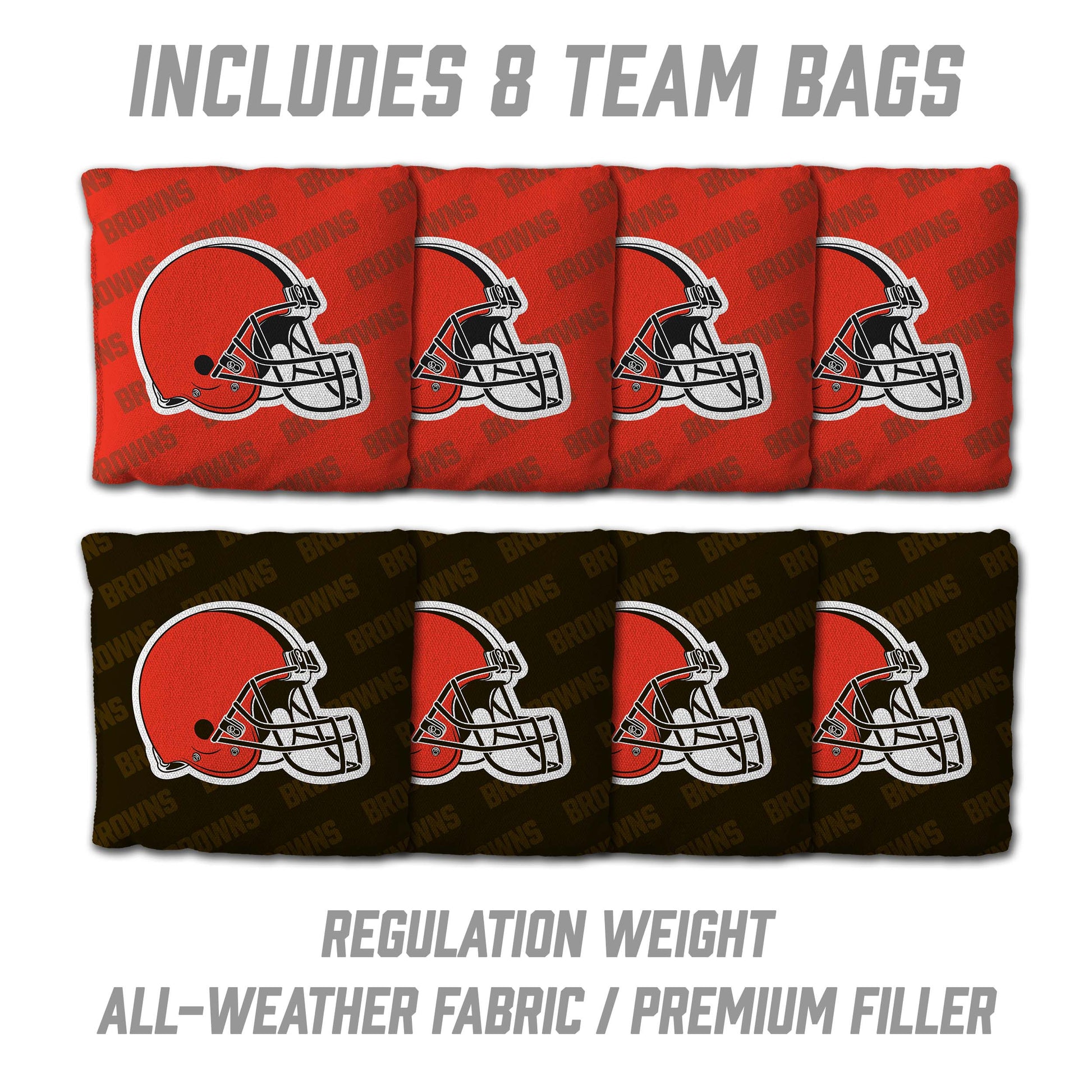 NFL Cleveland Browns 2' X 3' All-Wood Cornhole Set - Alt 3
