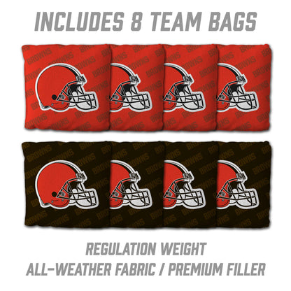 NFL Cleveland Browns 2' X 3' All-Wood Cornhole Set - Alt 3