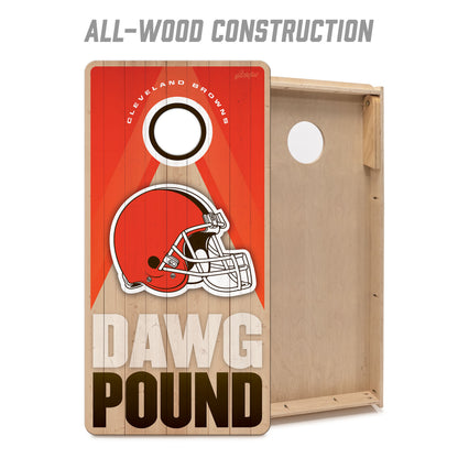 NFL Cleveland Browns 2' x 4' All-Wood Cornhole Set