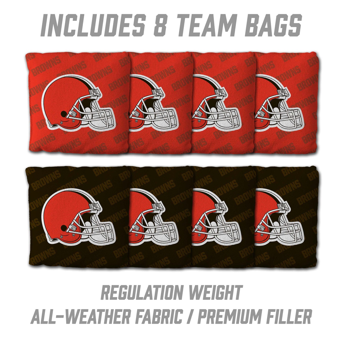 NFL Cleveland Browns 2' x 4' All-Wood Cornhole Set