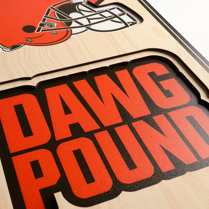 NFL Cleveland Browns 3D Stadium Banner 8' X 32'
