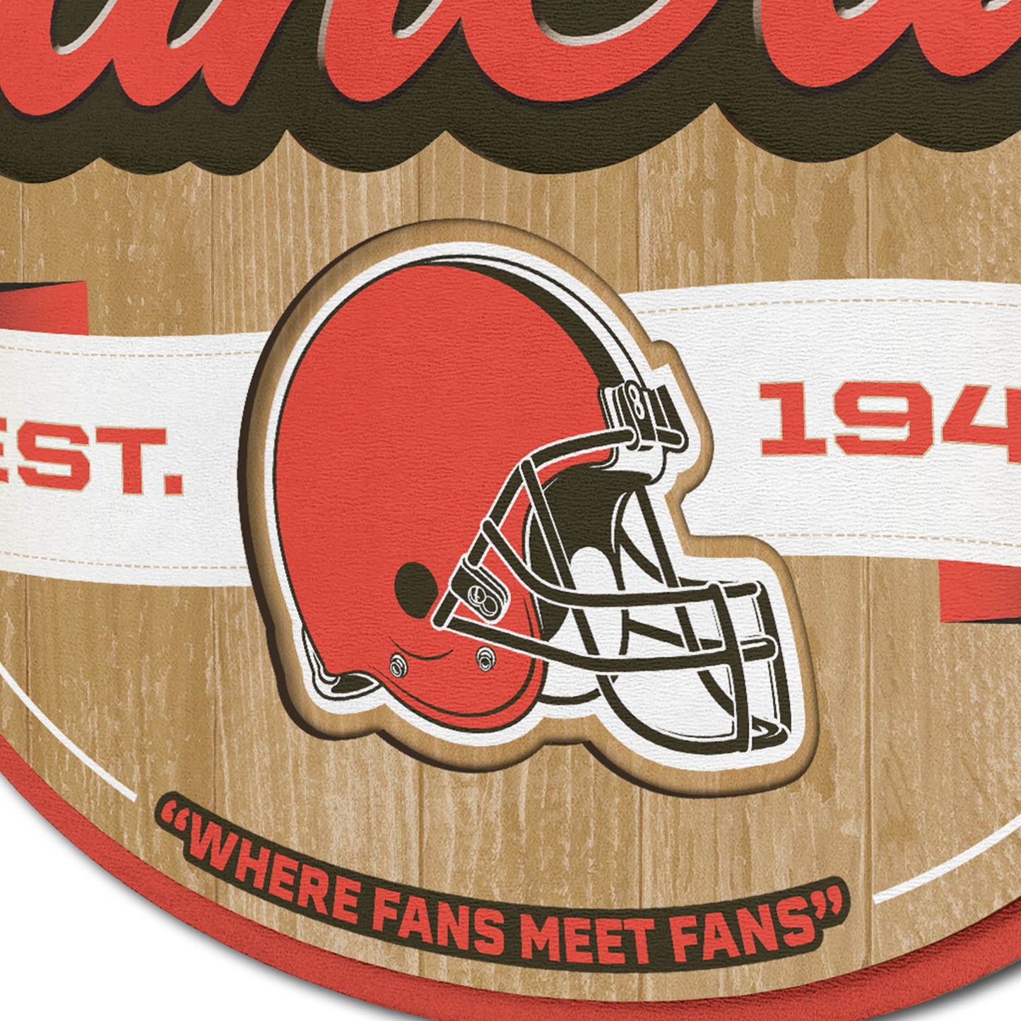 Cleveland Browns Fan Cave Wall Art Alt 3