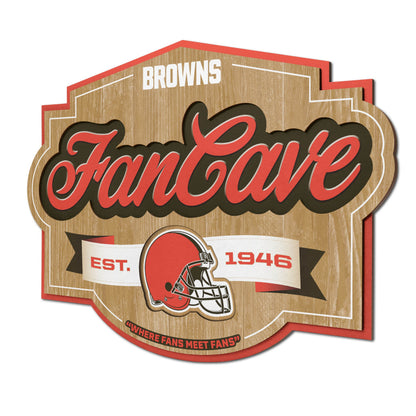 Cleveland Browns Fan Cave Wall Art