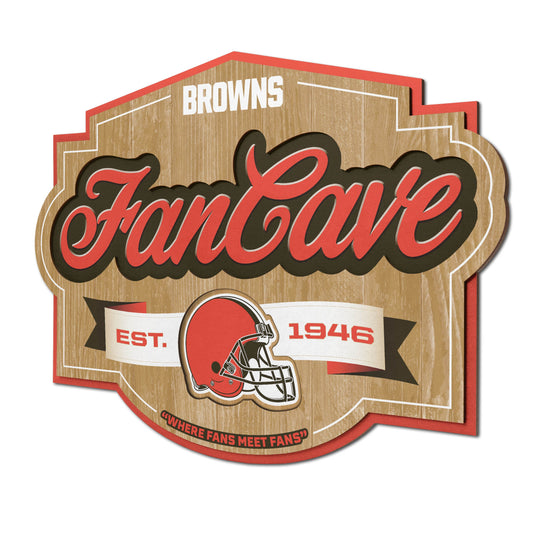 Cleveland Browns Fan Cave Wall Art