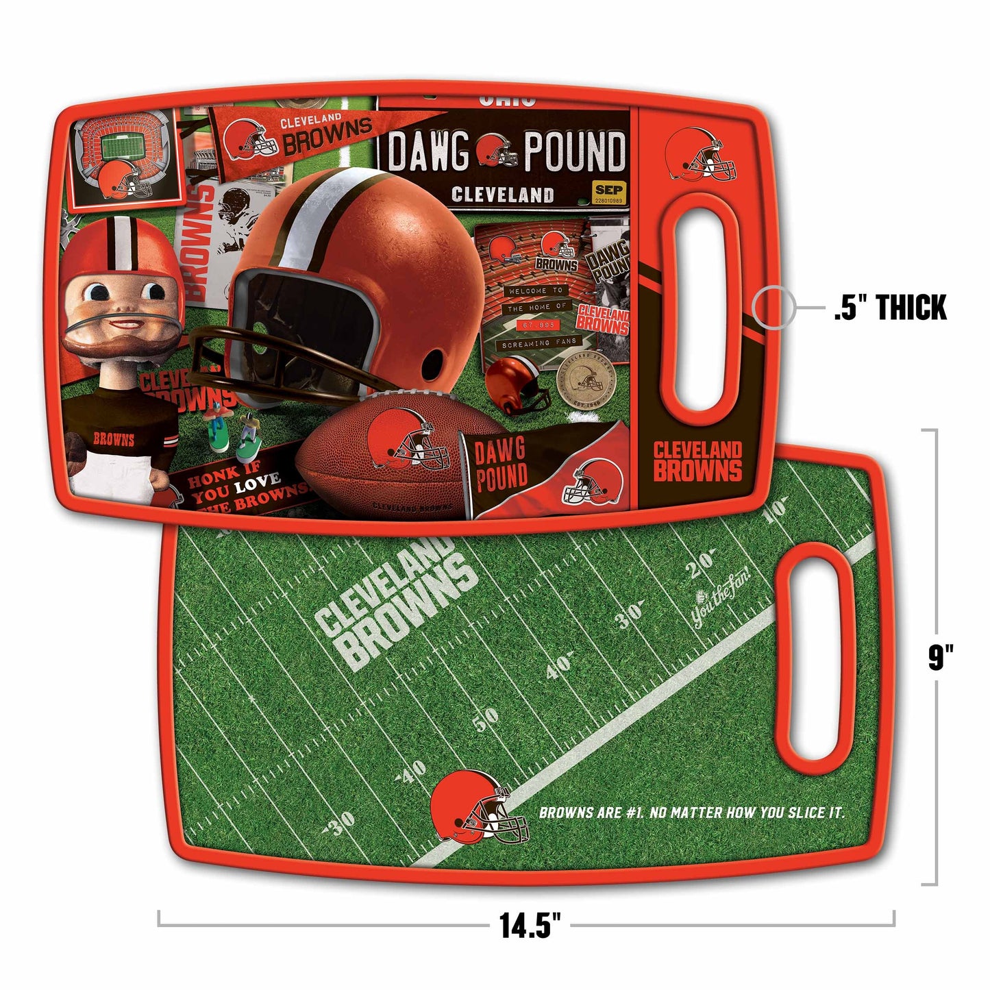 Cleveland Browns Retro Series Cutting Board Alt 1