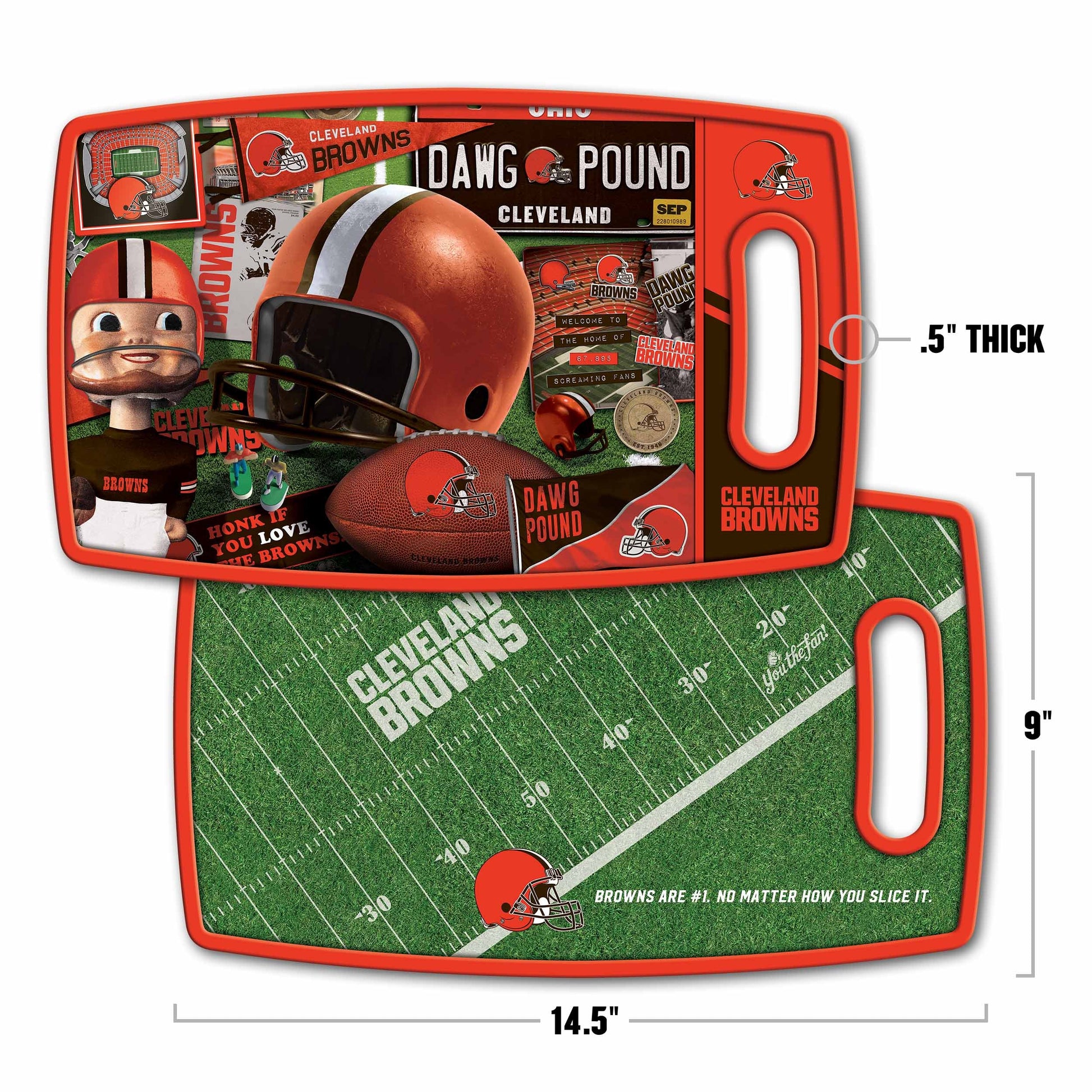 Cleveland Browns Retro Series Cutting Board Alt 1