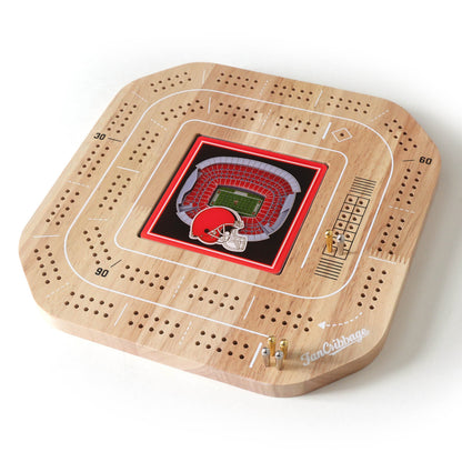 NFL Cleveland Browns StadiumView Cribbage Game