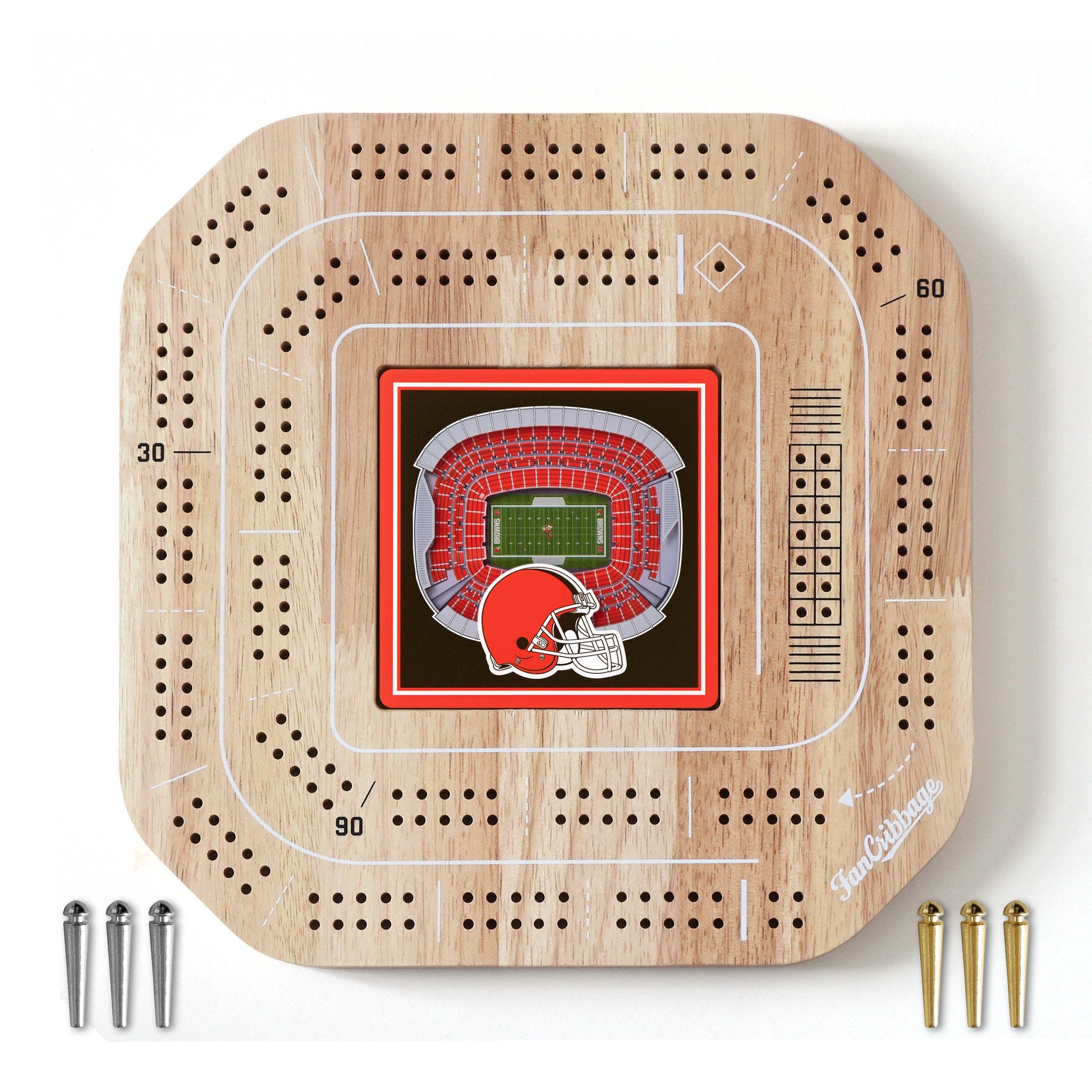 NFL Cleveland Browns StadiumView Cribbage Game