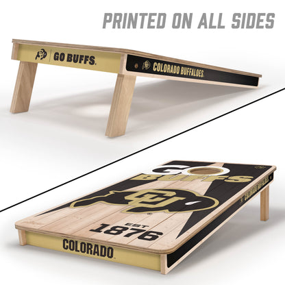 NCAA Colorado Buffaloes 2' x 4' All-Wood Cornhole Set