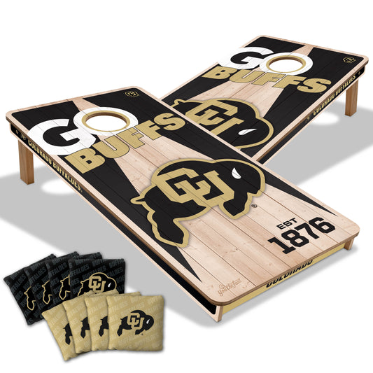 NCAA Colorado Buffaloes 2' x 4' All-Wood Cornhole Set
