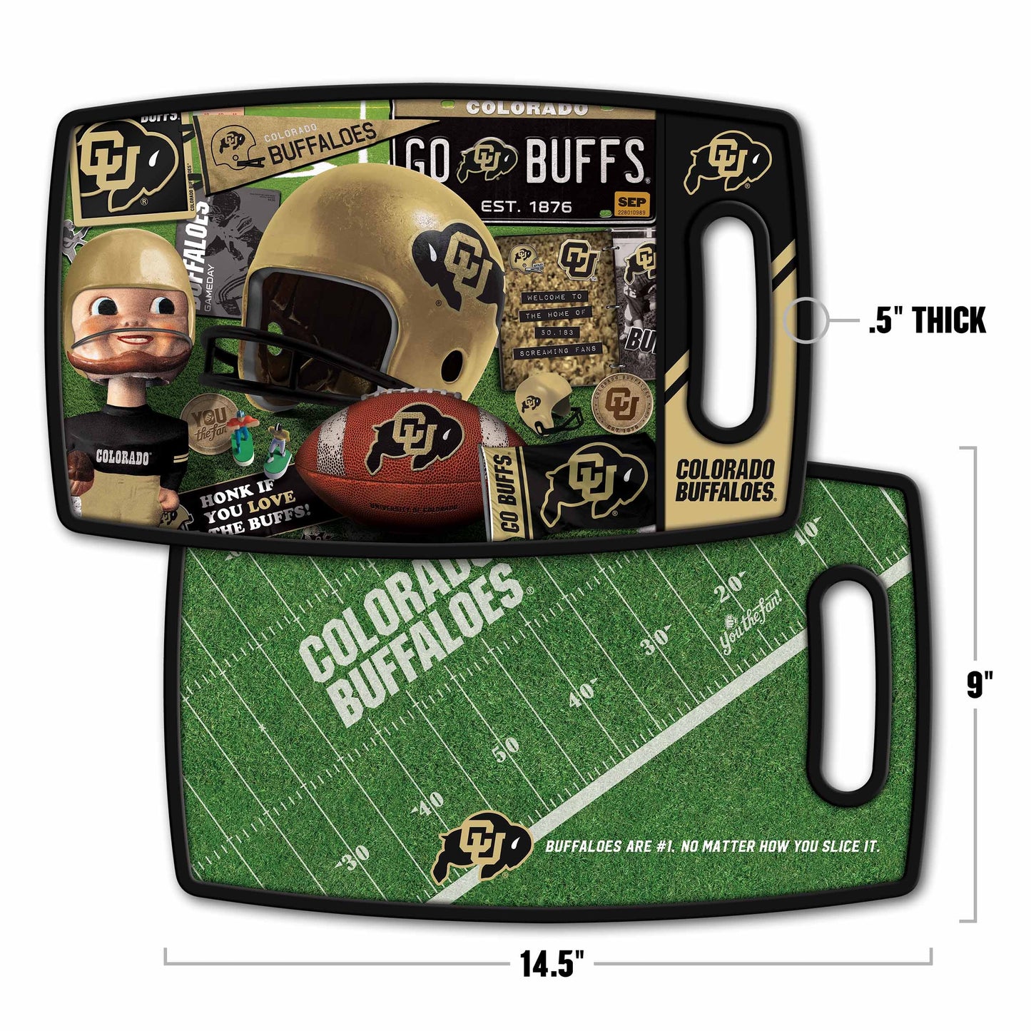Colorado Buffaloes Retro Series Cutting Board Alt 1