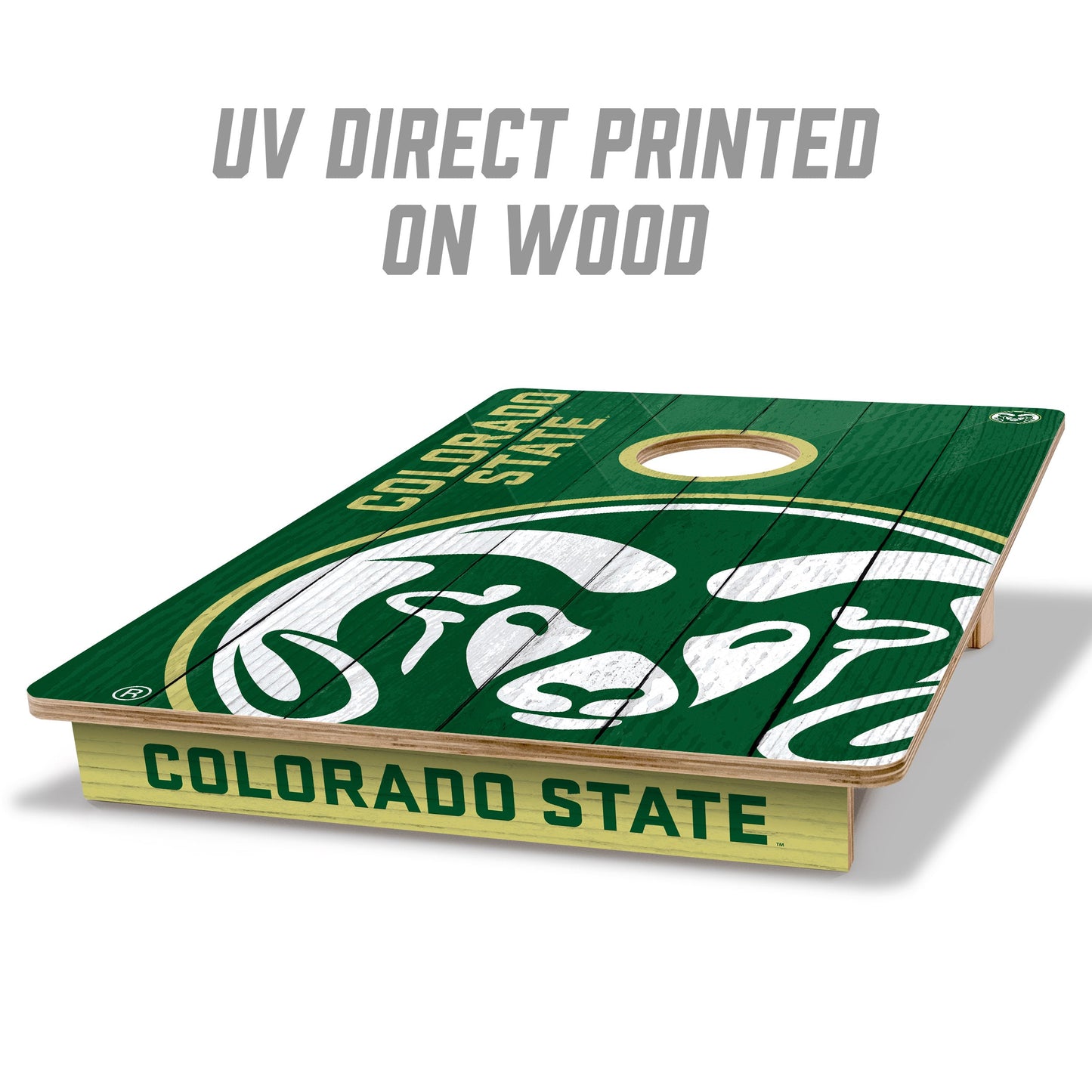 NCAA Colorado State Rams 2' X 3' All-Wood Cornhole Set - Alt 1